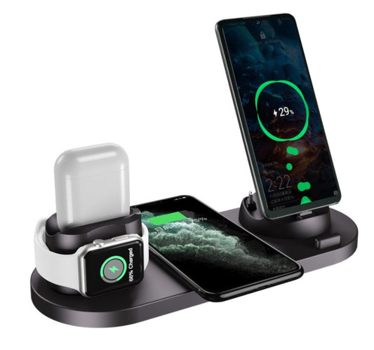 6 In 1 Wireless Charging Statation